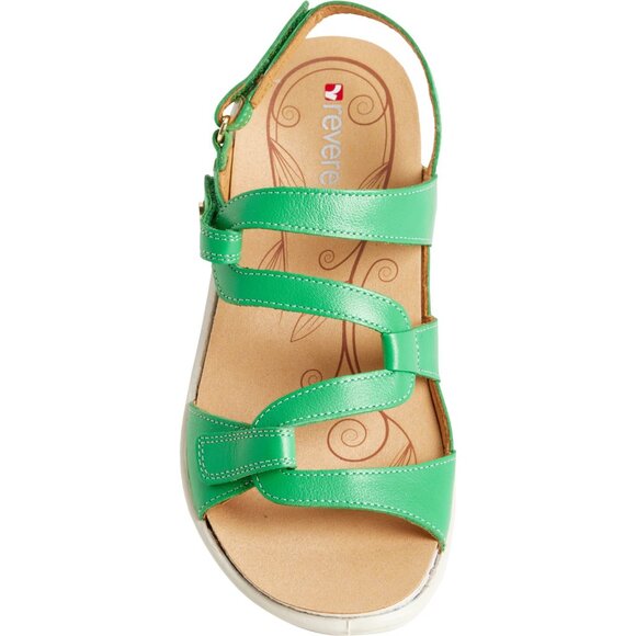 NEW REVERE Emerald Sandals - Leather, Wide For Women in Emerald 253 - Picture 1 of 6